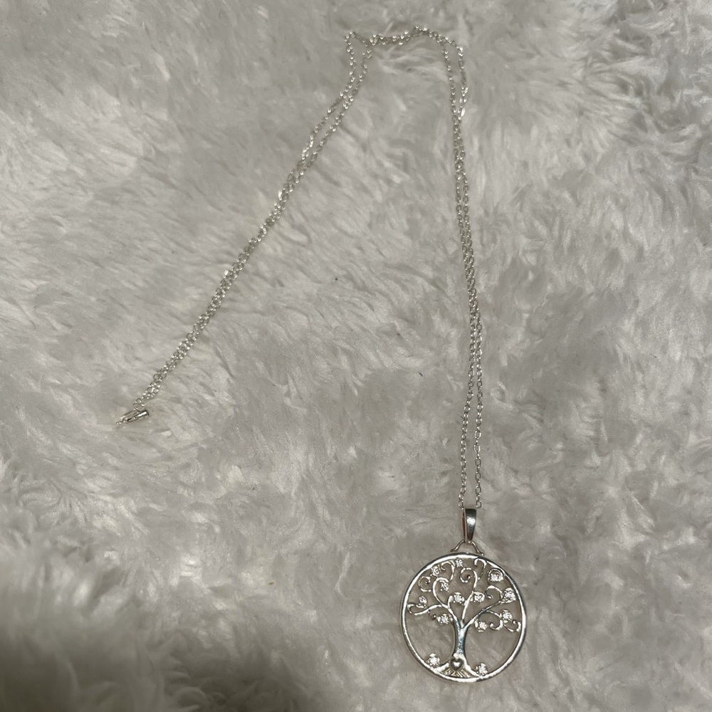 Sterling Silver Family Tree Necklace